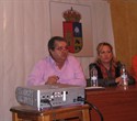 Andrés Terrazas junto a Esperanza Martínez : Conferencia en Quintanavides 1-11-2009